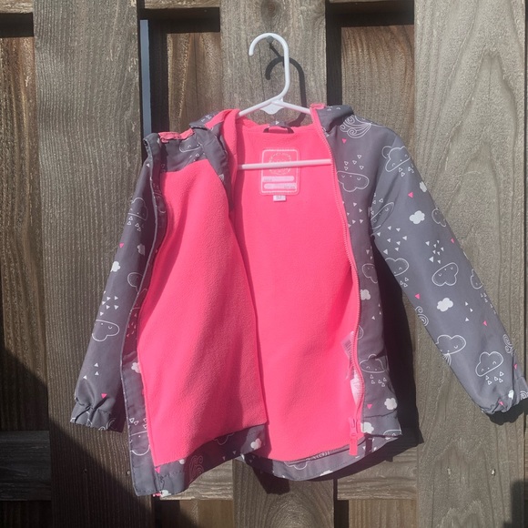 ❤︎︎❤︎︎❤︎︎🆂🅾︎🅻🅳❤︎︎❤︎︎❤︎︎Cool Club by SMYK Pink and Grey Zip Hooded Girl’s Jacket - Picture 8 of 8